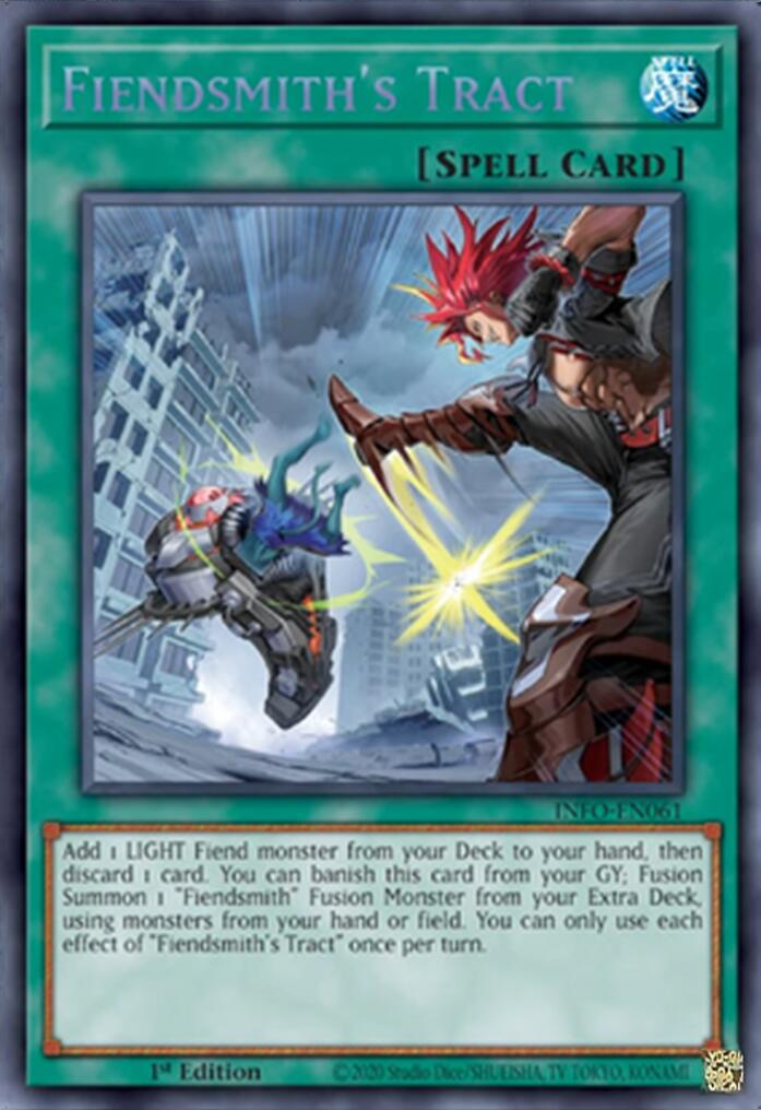 Fiendsmith's Tract [INFO-EN061] Secret Rare | Good Games Morley