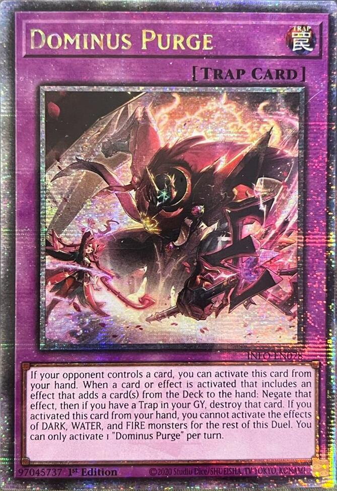 Dominus Purge (Quarter Century Secret Rare) [INFO-EN078] Quarter Century Secret Rare | Good Games Morley