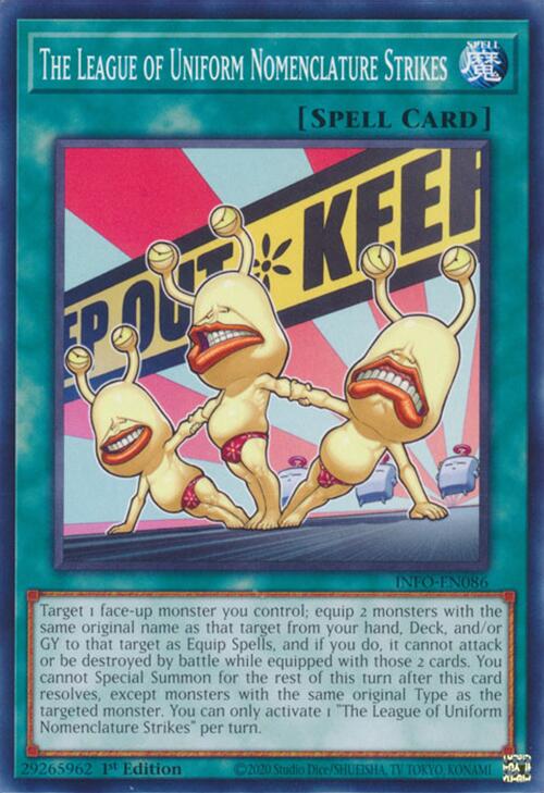 The League of Uniform Nomenclature Strikes [INFO-EN086] Common | Good Games Morley