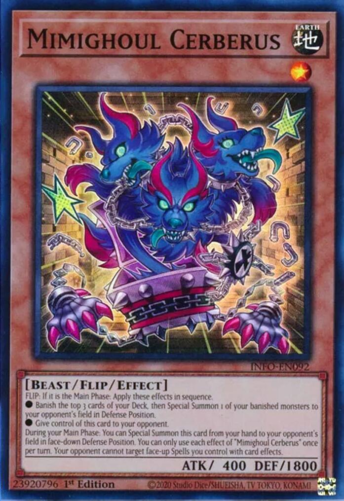 Mimighoul Cerberus [INFO-EN092] Super Rare | Good Games Morley