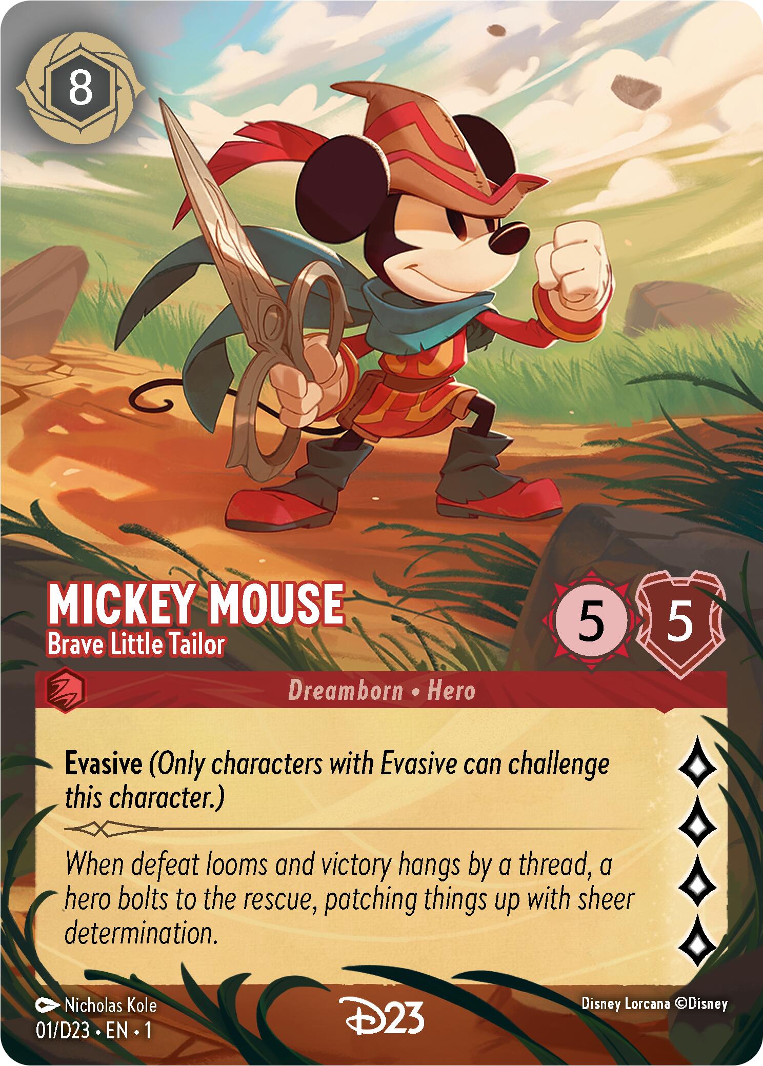 Mickey Mouse - Brave Little Tailor (Extended Art) (1) [D23 Promos] | Good Games Morley