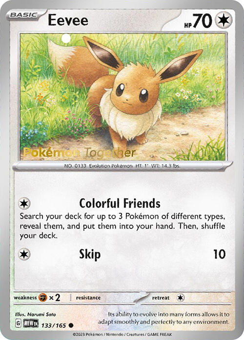 Eevee (133/165) (PokePost Promo) [Scarlet & Violet 151] | Good Games Morley