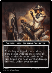 Bounty: Lyssa, Sterling Collector // Bounty Rules Double-Sided Token [Outlaws of Thunder Junction Commander Tokens] | Good Games Morley