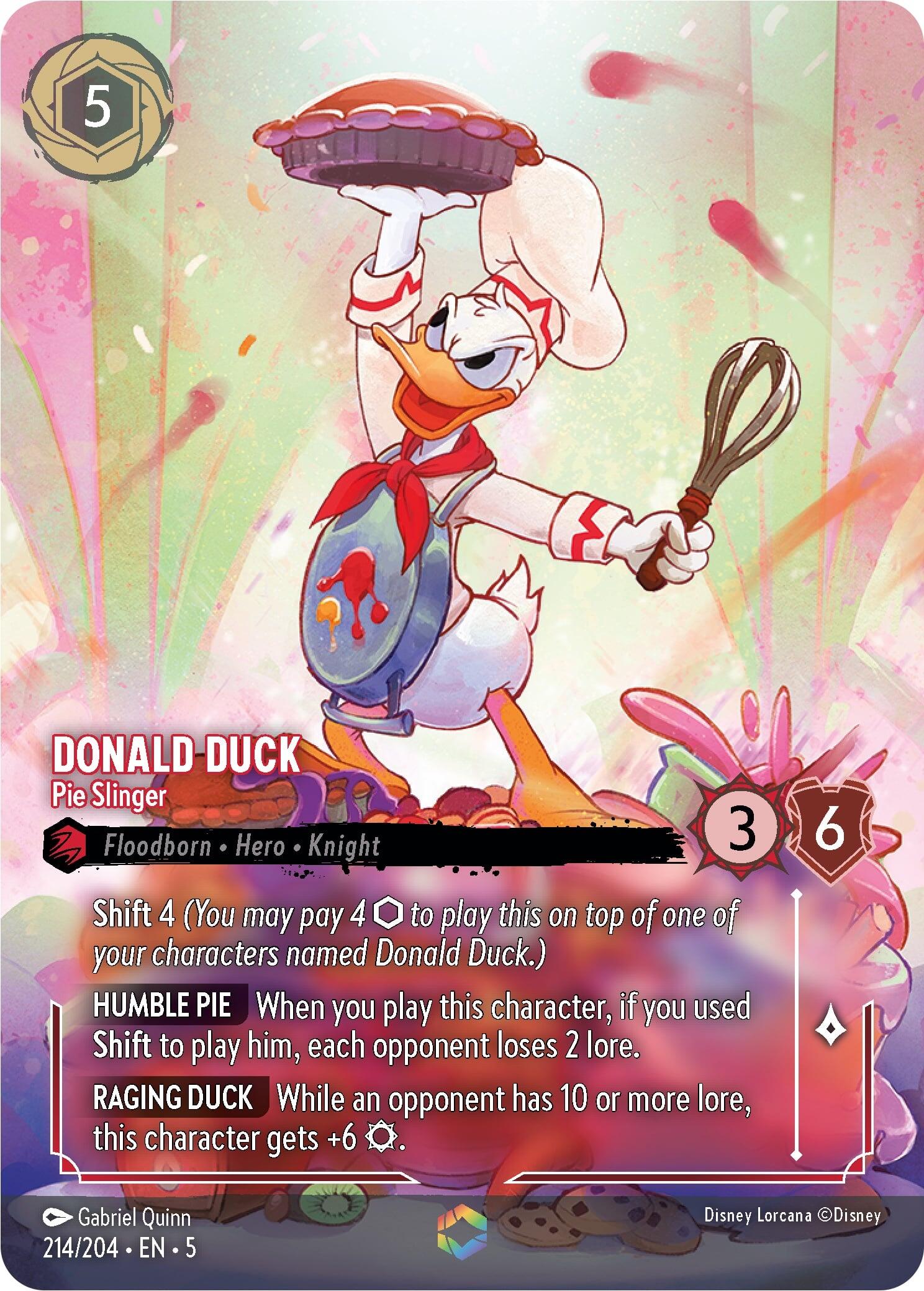 Donald Duck - Pie Slinger (Enchanted) (214/204) [Shimmering Skies] | Good Games Morley