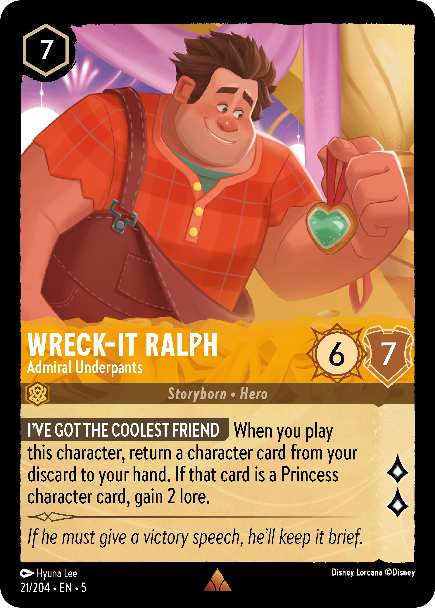 Wreck-It Ralph - Admiral Underpants (21/204) [Shimmering Skies] | Good Games Morley