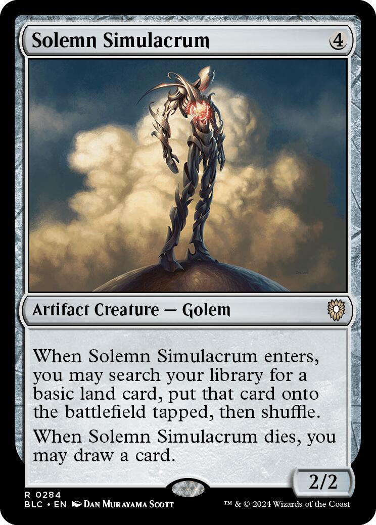 Solemn Simulacrum [Bloomburrow Commander] | Good Games Morley