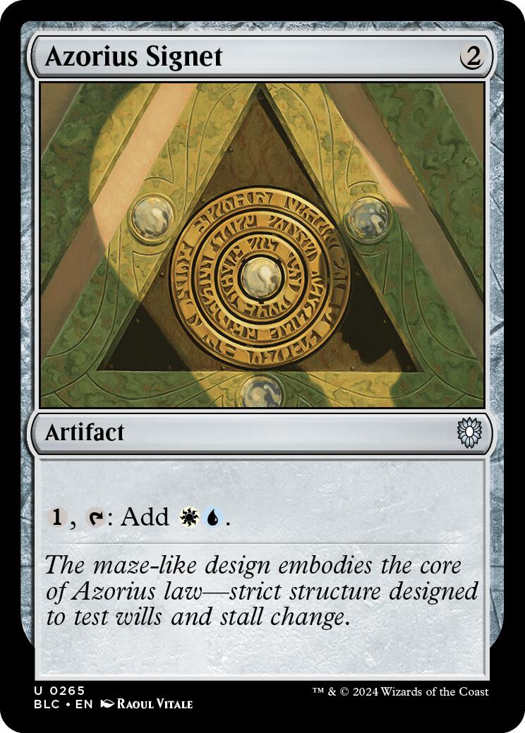 Azorius Signet [Bloomburrow Commander] | Good Games Morley