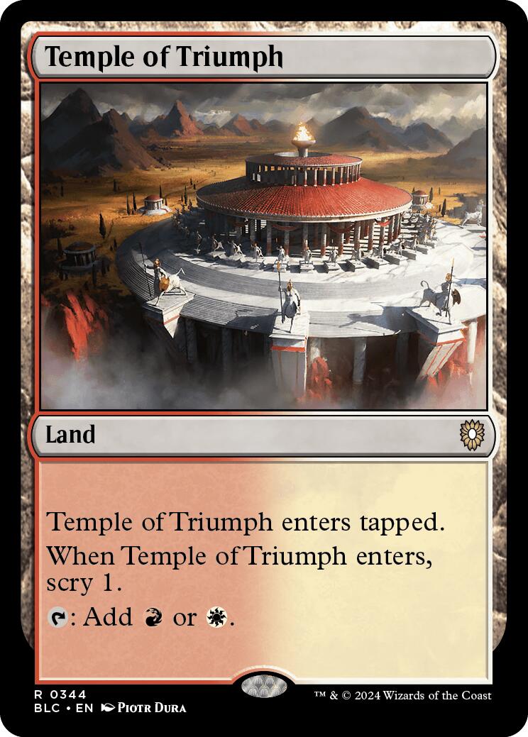 Temple of Triumph [Bloomburrow Commander] | Good Games Morley