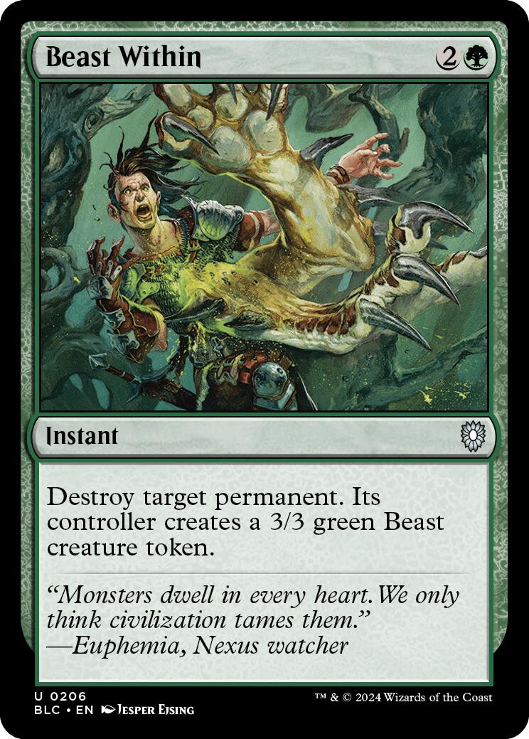 Beast Within [Bloomburrow Commander] | Good Games Morley