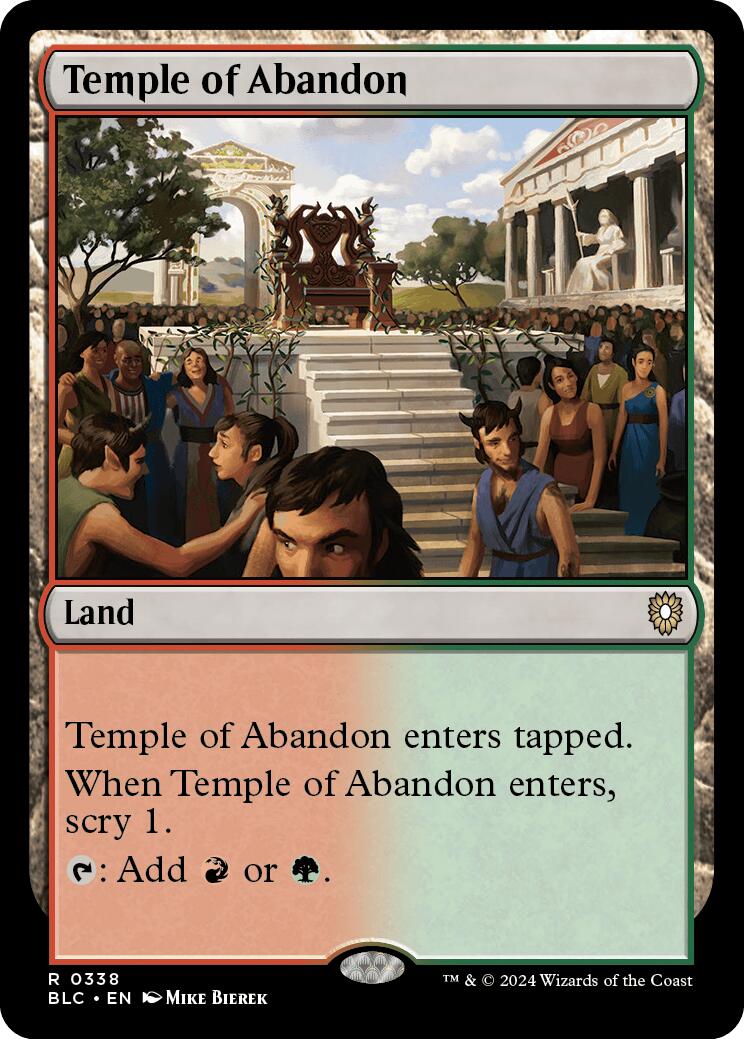 Temple of Abandon [Bloomburrow Commander] | Good Games Morley