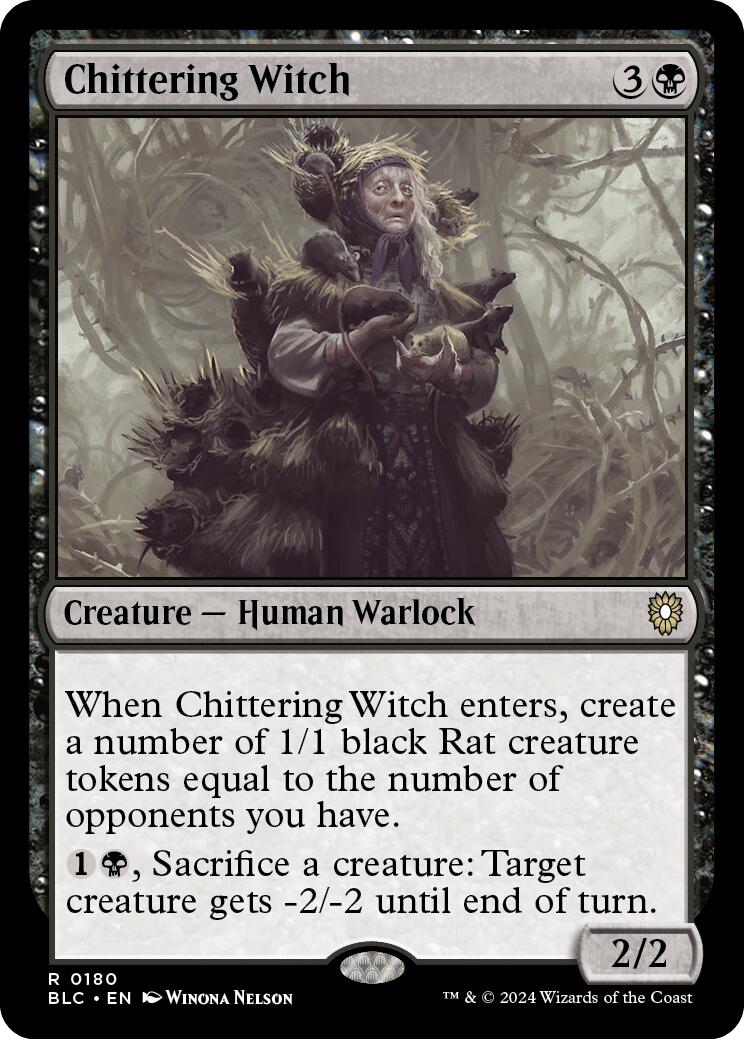 Chittering Witch [Bloomburrow Commander] | Good Games Morley