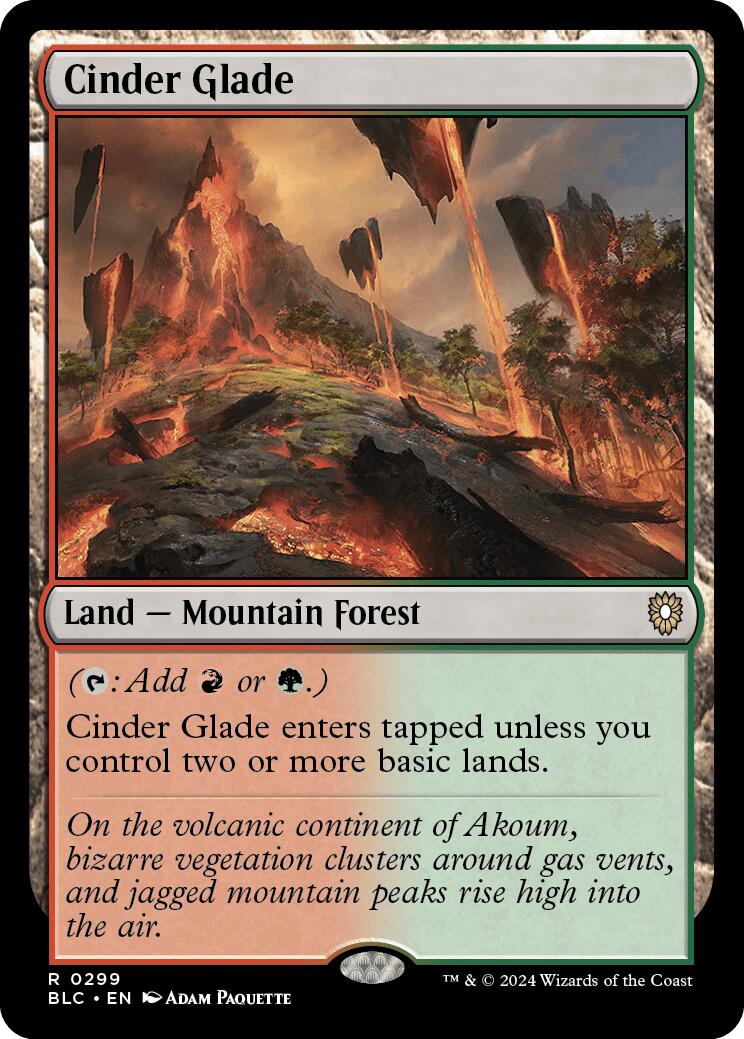 Cinder Glade [Bloomburrow Commander] | Good Games Morley