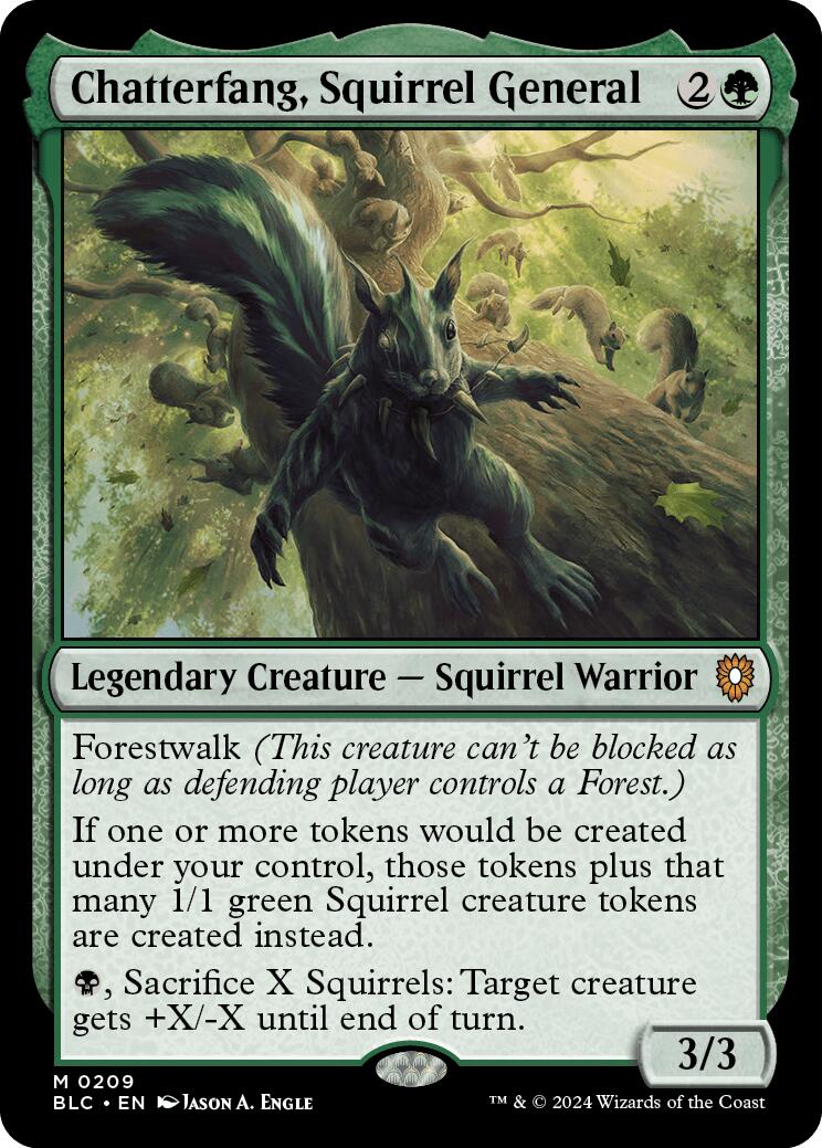 Chatterfang, Squirrel General [Bloomburrow Commander] | Good Games Morley