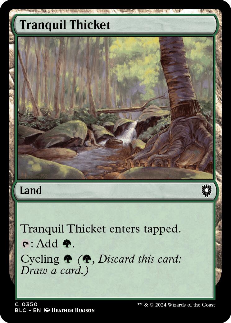 Tranquil Thicket [Bloomburrow Commander] | Good Games Morley