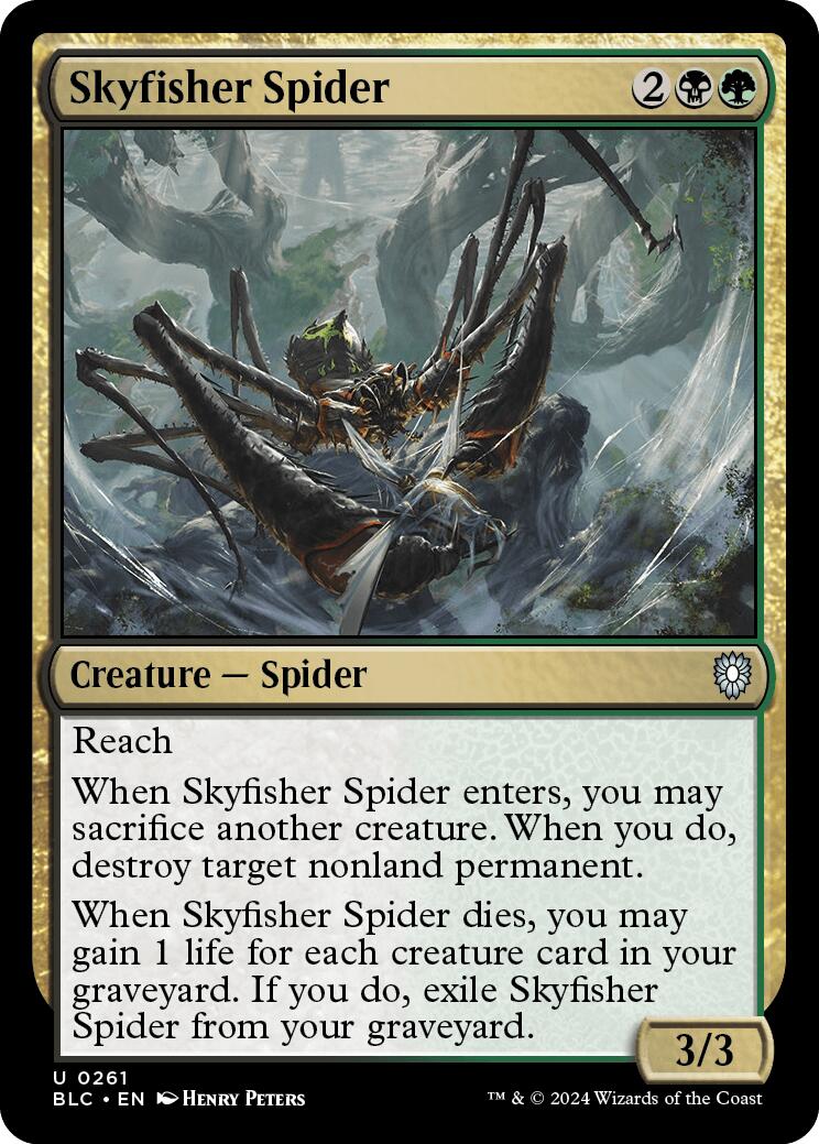 Skyfisher Spider [Bloomburrow Commander] | Good Games Morley