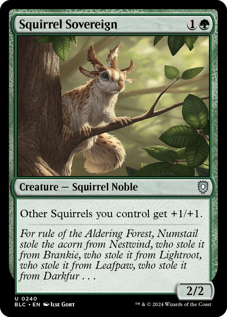 Squirrel Sovereign [Bloomburrow Commander] | Good Games Morley