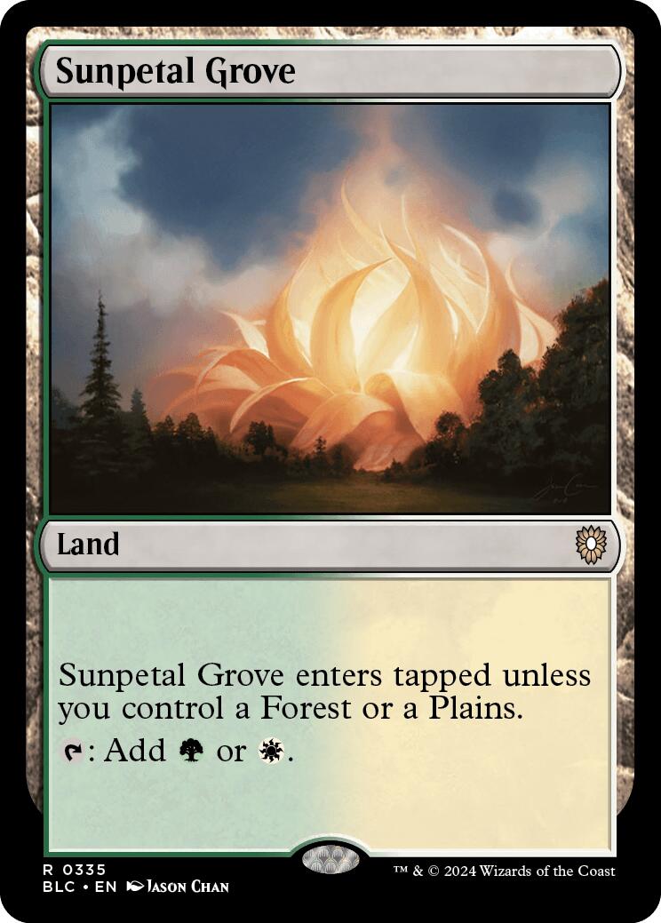 Sunpetal Grove [Bloomburrow Commander] | Good Games Morley