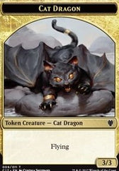 Cat Dragon // Dragon (006) Double-Sided Token [Commander 2017 Tokens] | Good Games Morley