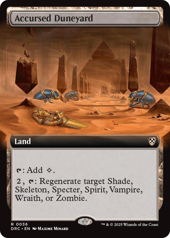 Accursed Duneyard 36/187 (Commander: Aetherdrift)  - Extended Art | Good Games Morley