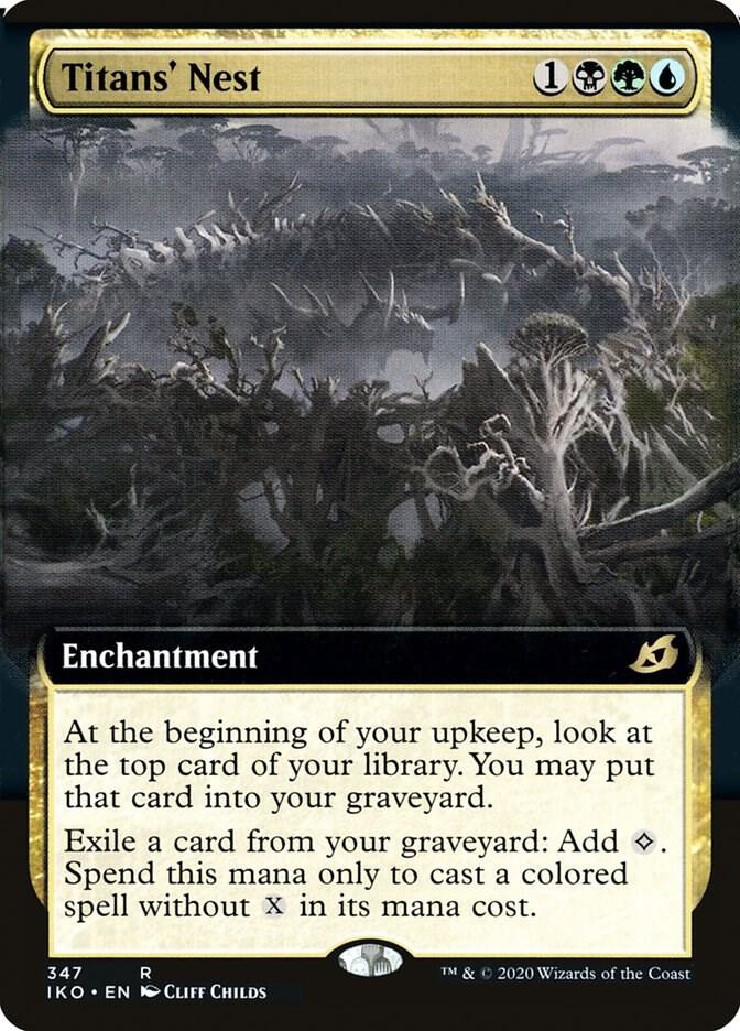 Titans' Nest 347/274 (Ikoria: Lair of Behemoths)  - Extended Art Foil | Good Games Morley