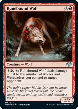 Runebound Wolf 176/277 (Innistrad: Crimson Vow)  | Good Games Morley
