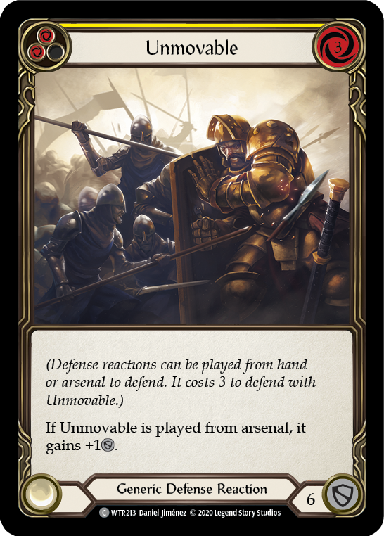 Unmovable (Yellow) [U-WTR213] (Welcome to Rathe Unlimited)  Unlimited Rainbow Foil | Good Games Morley