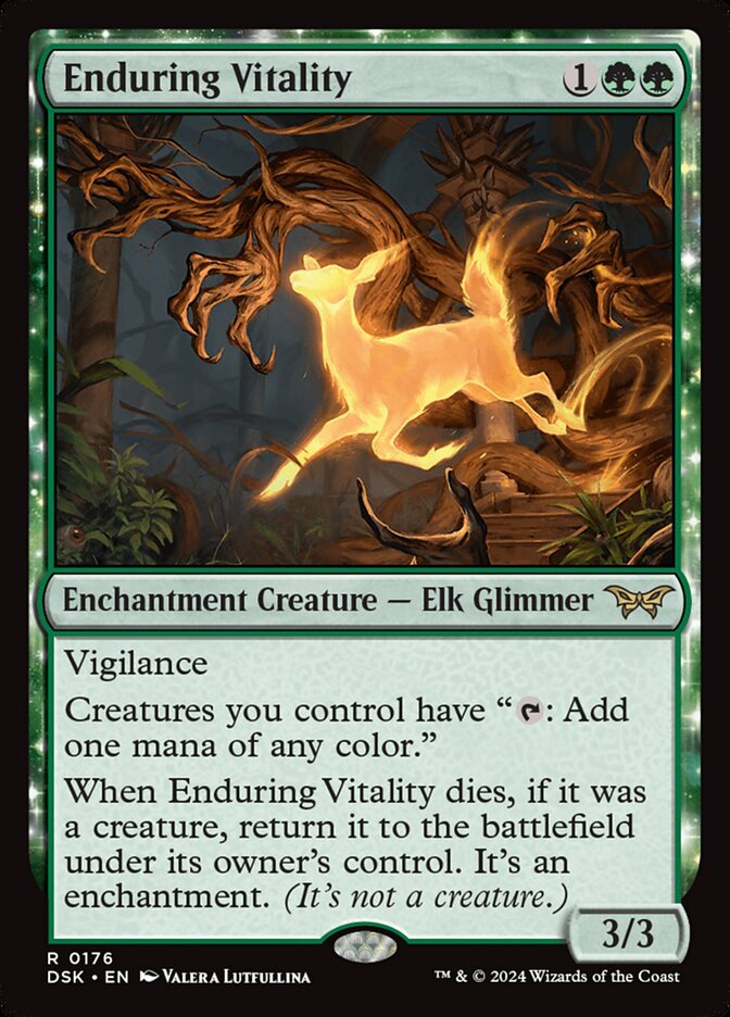 Enduring Vitality 176 (Duskmourn: House of Horror)  - Foil | Good Games Morley