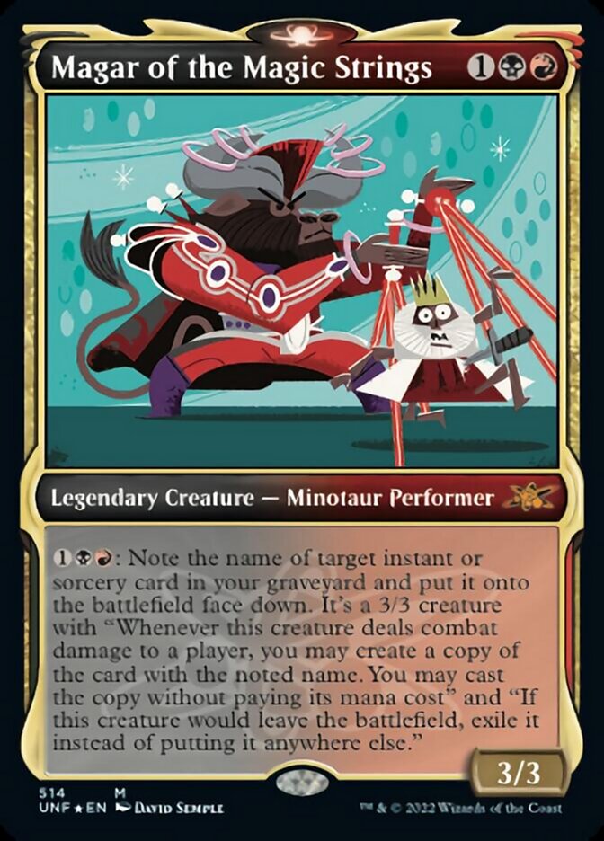 Magar of the Magic Strings (Showcase) (Galaxy Foil) [Unfinity] | Good Games Morley
