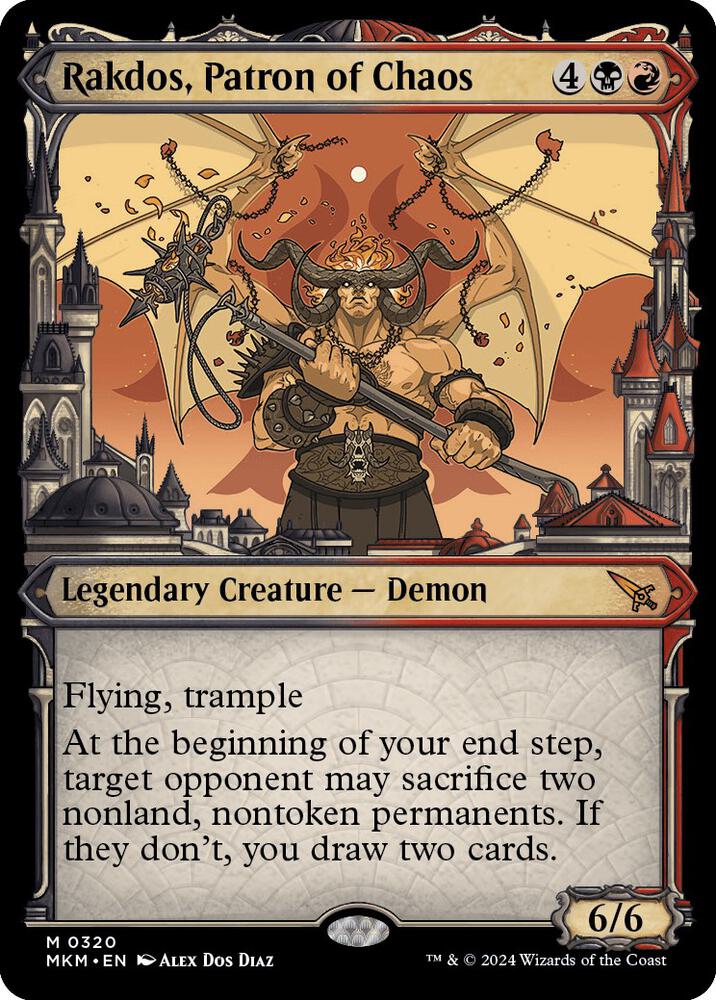Rakdos, Patron of Chaos 320/286 (Murders at Karlov Manor)  - Showcase | Good Games Morley