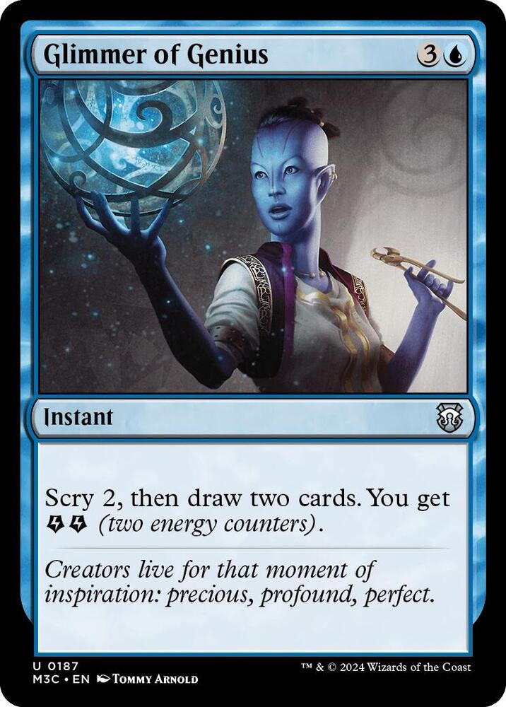 Glimmer of Genius 187/411 (Commander: Modern Horizons 3)  | Good Games Morley