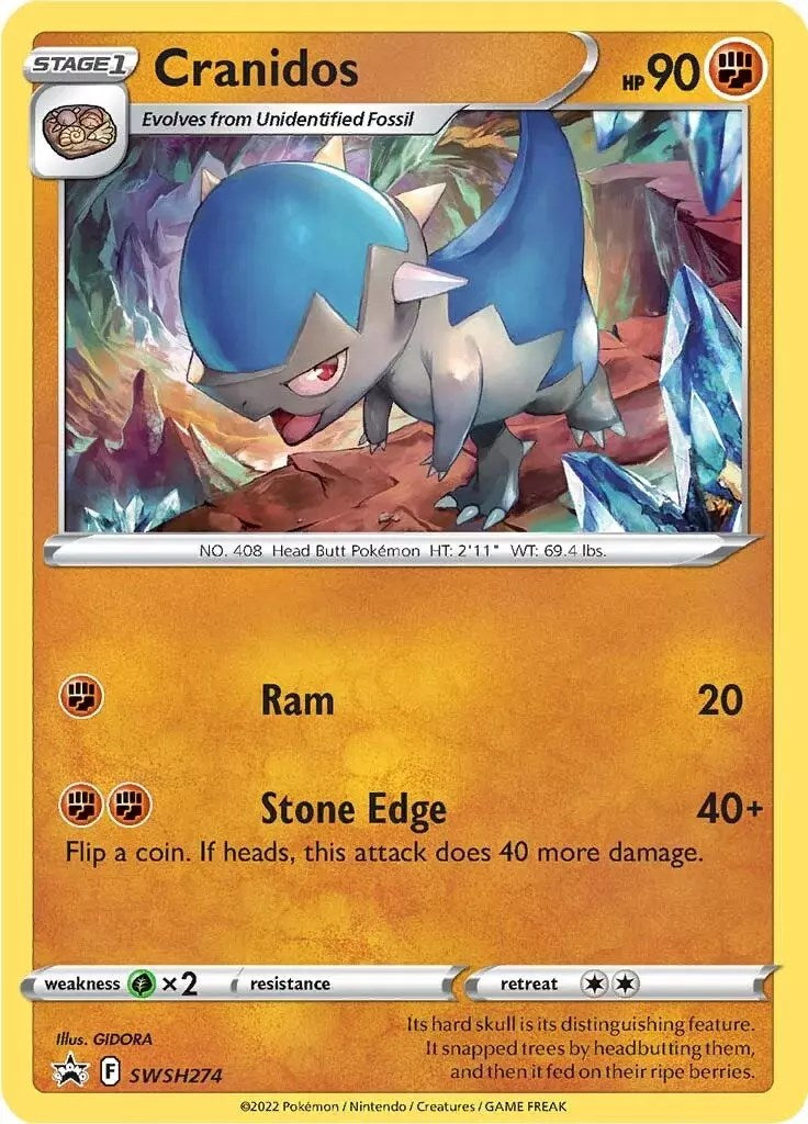 Cranidos (SWSH274) [Sword & Shield: Black Star Promos] | Good Games Morley