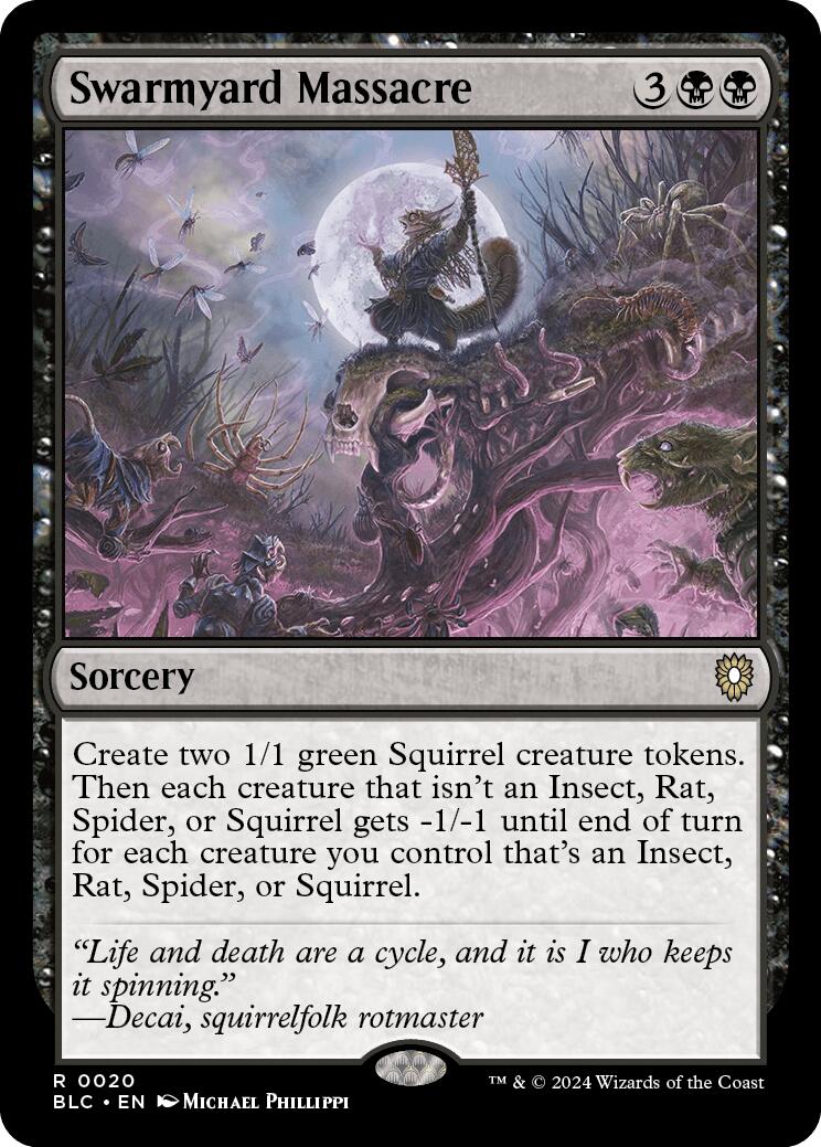 Swarmyard Massacre [Bloomburrow Commander] | Good Games Morley