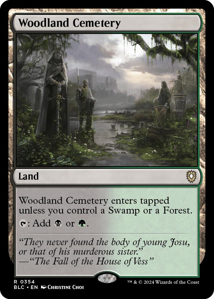 Woodland Cemetery [Bloomburrow Commander] | Good Games Morley