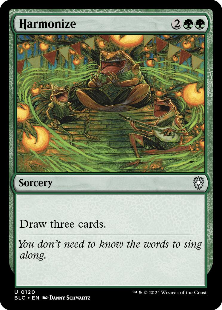 Harmonize [Bloomburrow Commander] | Good Games Morley