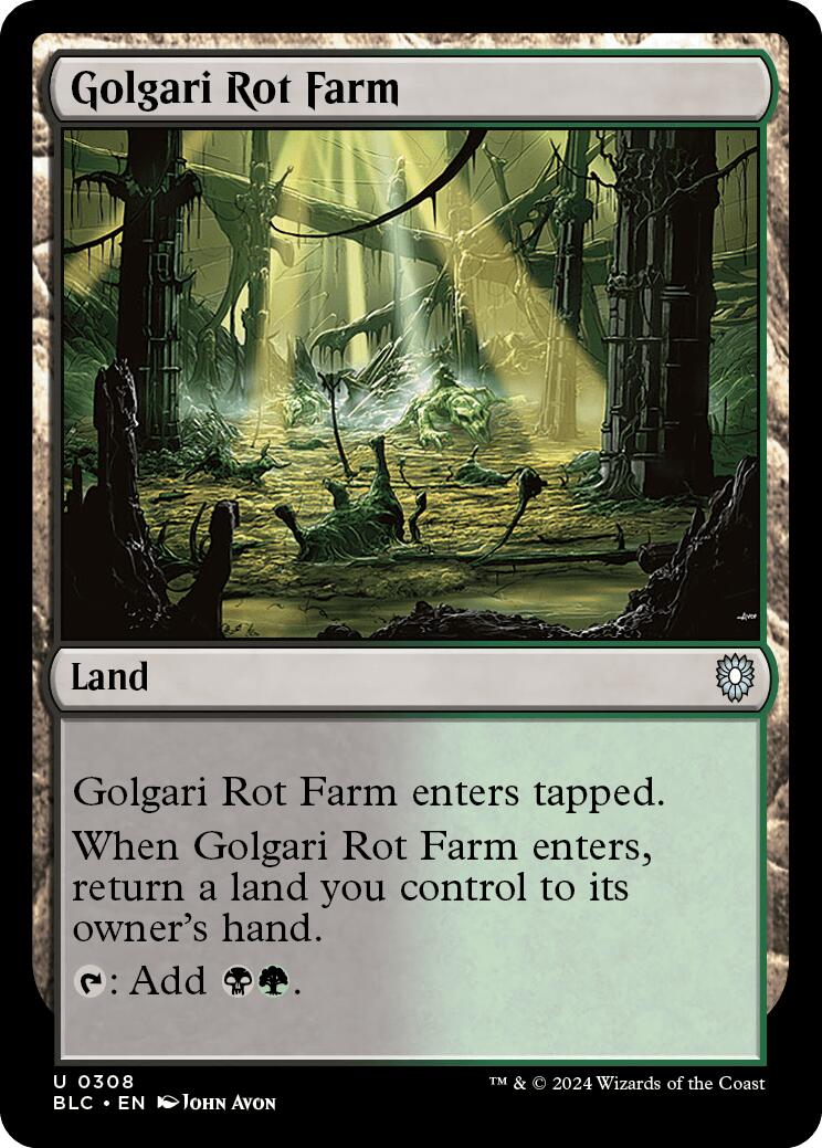 Golgari Rot Farm [Bloomburrow Commander] | Good Games Morley