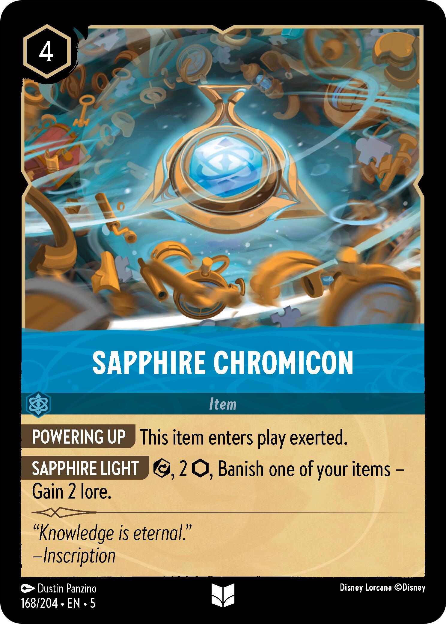 Sapphire Chromicon (168/204) [Shimmering Skies] | Good Games Morley