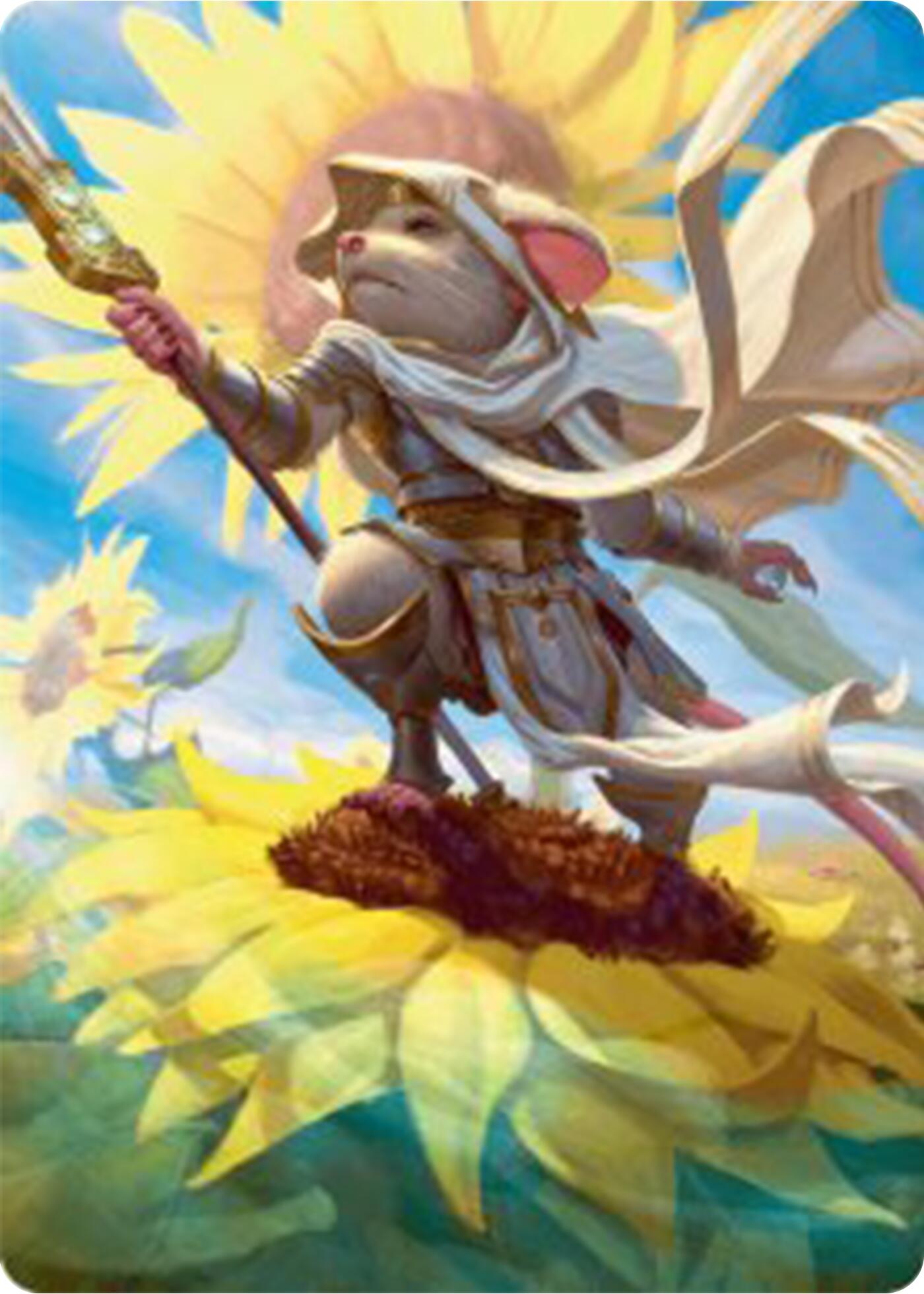 Elspeth, Sun's Champion Art Card [Bloomburrow Art Series] | Good Games Morley