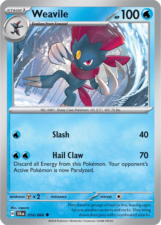 Weavile (014/064) [Scarlet & Violet: Shrouded Fable] | Good Games Morley