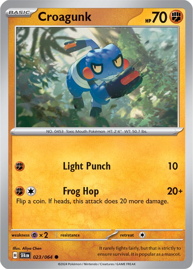 Croagunk (023/064) [Scarlet & Violet: Shrouded Fable] | Good Games Morley