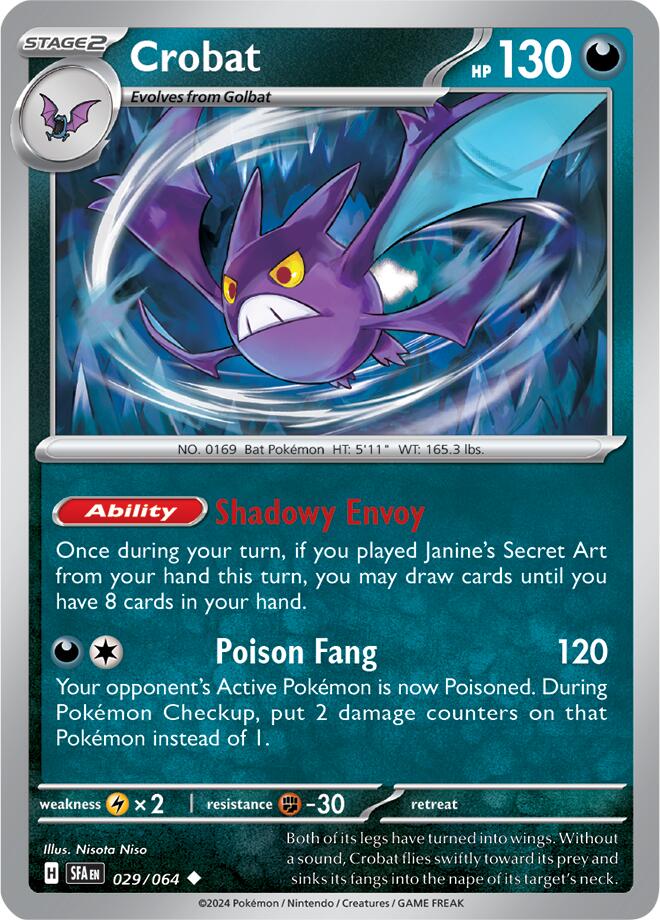Crobat (029/064) [Scarlet & Violet: Shrouded Fable] | Good Games Morley