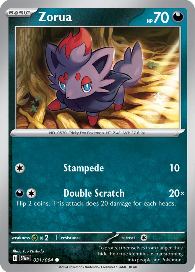 Zorua (031/064) [Scarlet & Violet: Shrouded Fable] | Good Games Morley