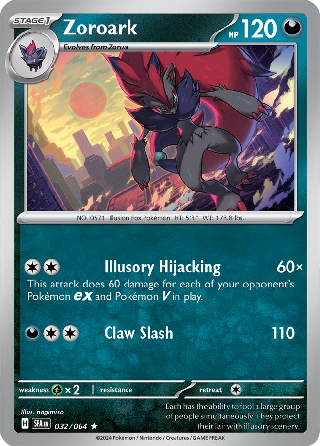 Zoroark (032/064) [Scarlet & Violet: Shrouded Fable] | Good Games Morley