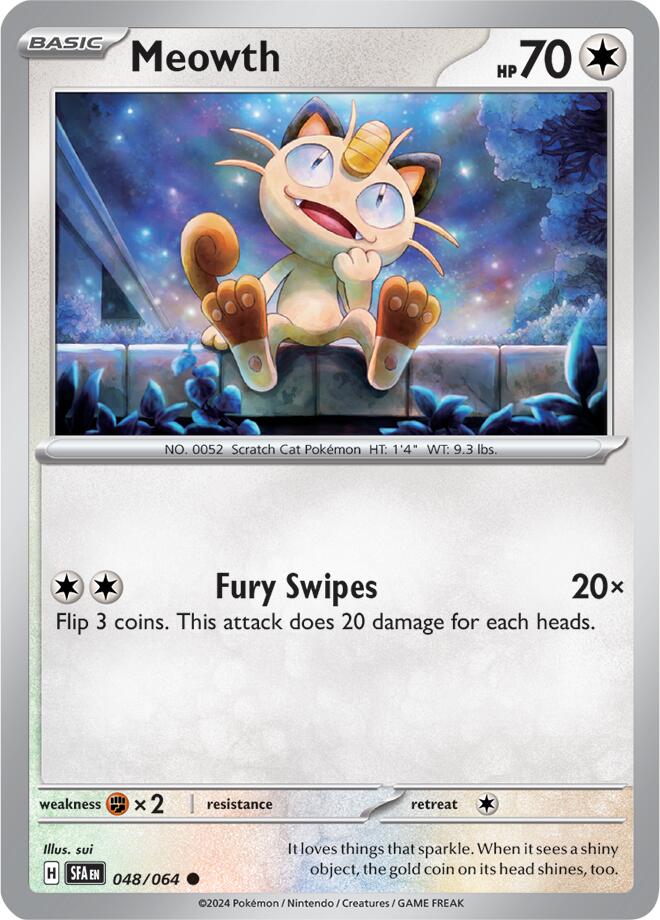 Meowth (048/064) [Scarlet & Violet: Shrouded Fable] | Good Games Morley