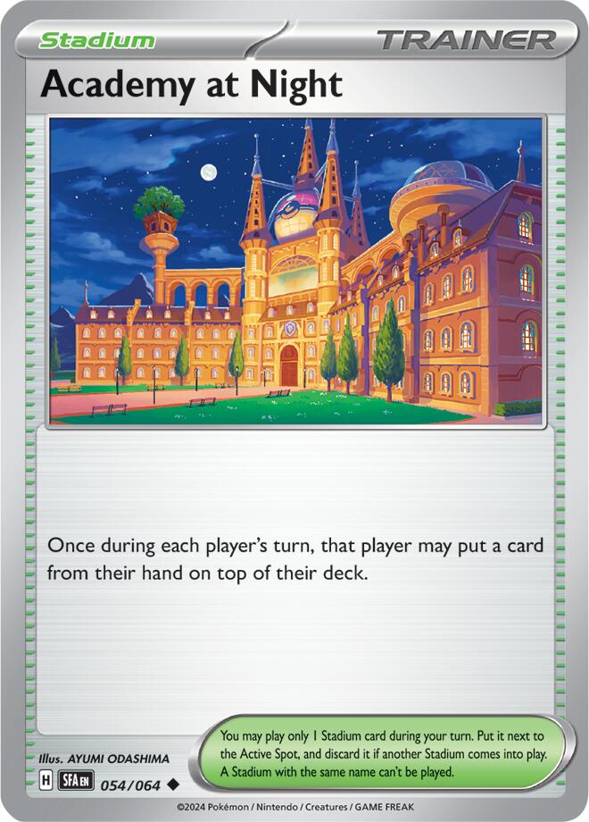 Academy at Night (054/064) [Scarlet & Violet: Shrouded Fable] | Good Games Morley