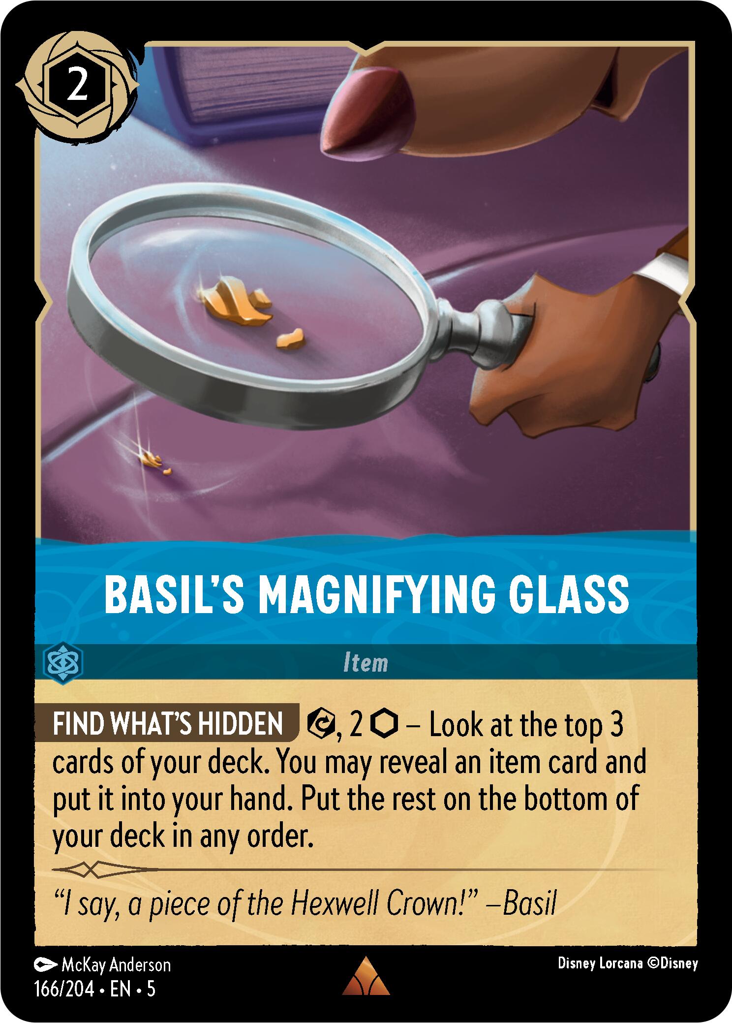 Basil's Magnifying Glass (166/204) [Shimmering Skies] | Good Games Morley