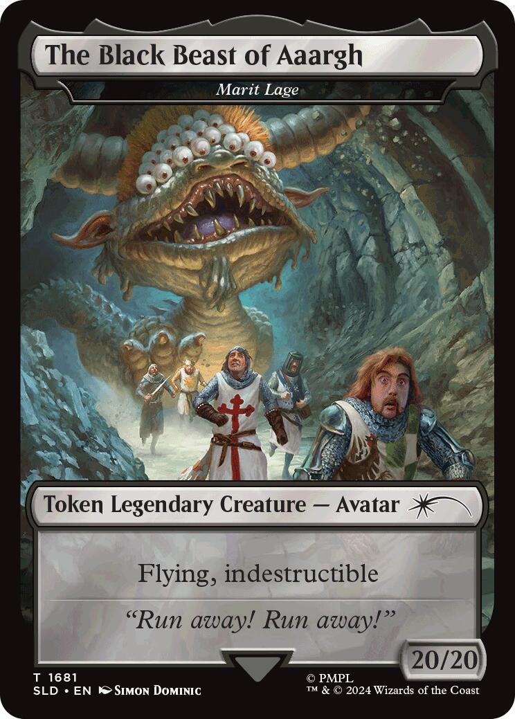 The Black Beast of Aaargh - Marit Lage Token [Secret Lair Drop Series] | Good Games Morley