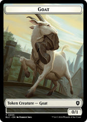 Goat // Wolf (032) Double-Sided Token [Bloomburrow Commander Tokens] | Good Games Morley