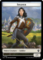 Soldier // Citizen Double-Sided Token [Bloomburrow Commander Tokens] | Good Games Morley