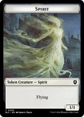 Spirit // Faerie Double-Sided Token [Bloomburrow Commander Tokens] | Good Games Morley
