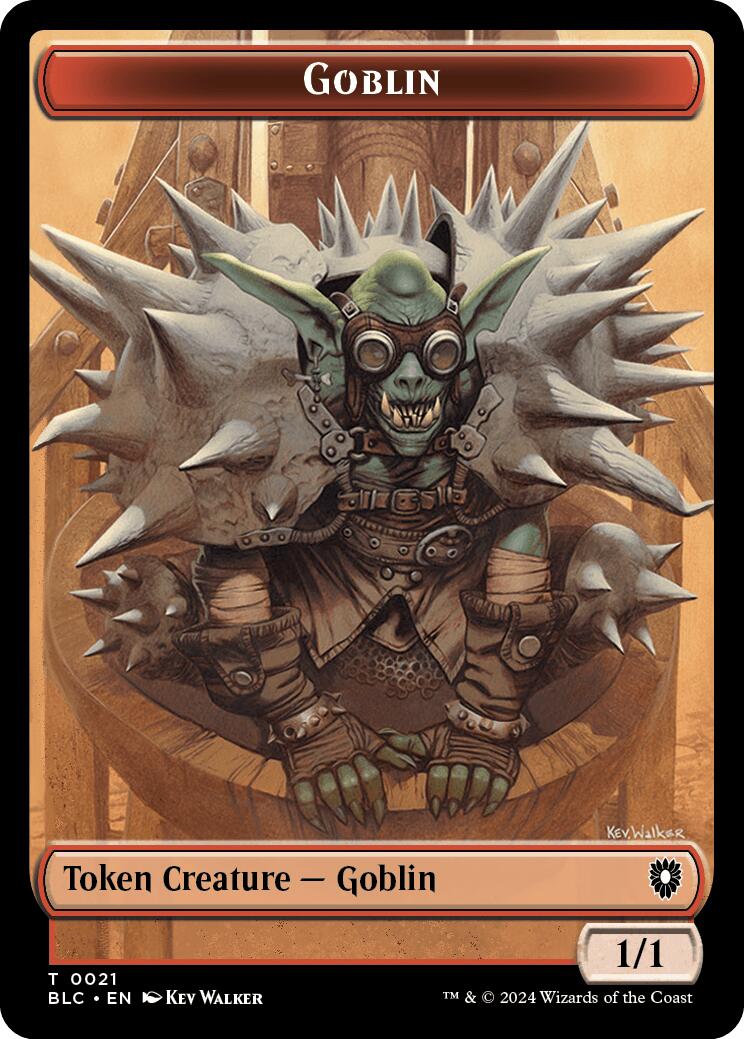 Goblin // Thopter Double-Sided Token [Bloomburrow Commander Tokens] | Good Games Morley